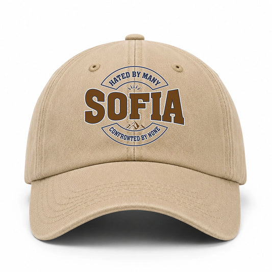 Hated By Many Confronted By None Washed Cap SOFIA 13K1 C36PF