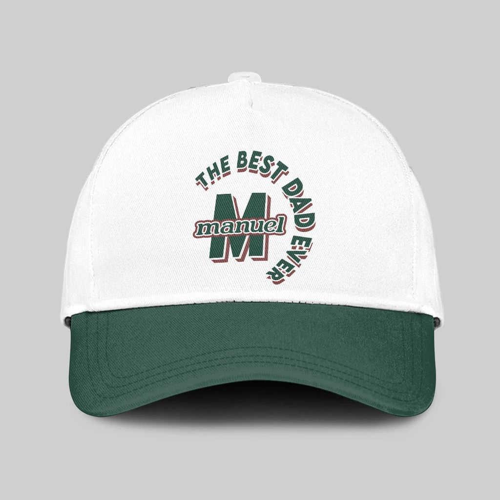 The Best Dad Ever Custom Name Cap MANUEL 13K1 C35PF