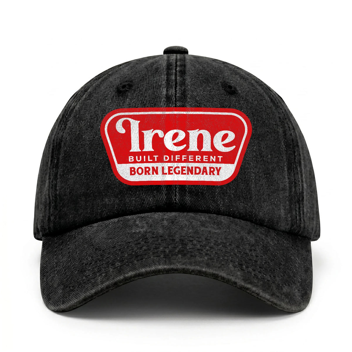 Built Different Born Legendary Red Logo Washed Cap IRENE 13K1 C63PF