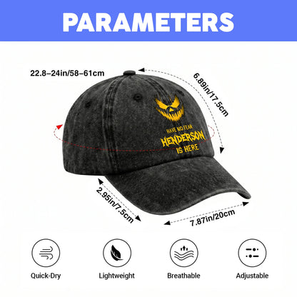 Have No Fear Your Name Is Here Jack O' Lantern Washed Cap HENDERSON 13K1 C135PF