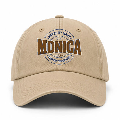 Hated By Many Confronted By None Washed Cap MONICA 13K1 C36PF