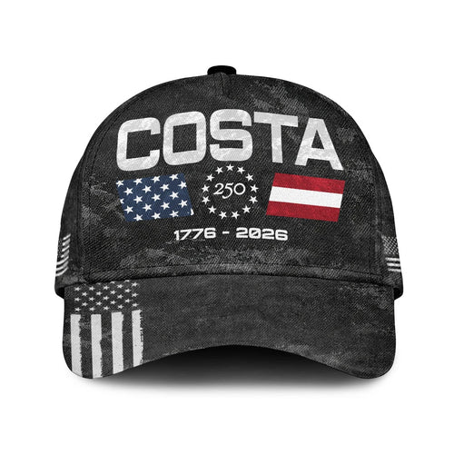 COSTA 13K1-C13PF 250th Anniversary Patriotic Baseball Cap 1776–2026