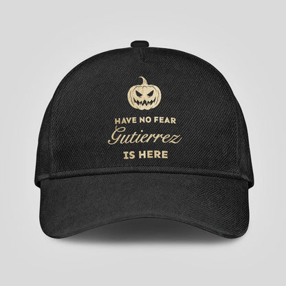 Have No Fear Your Name Is Here Jack O' Lantern Black Cap GUTIERREZ 13K1 C164PF