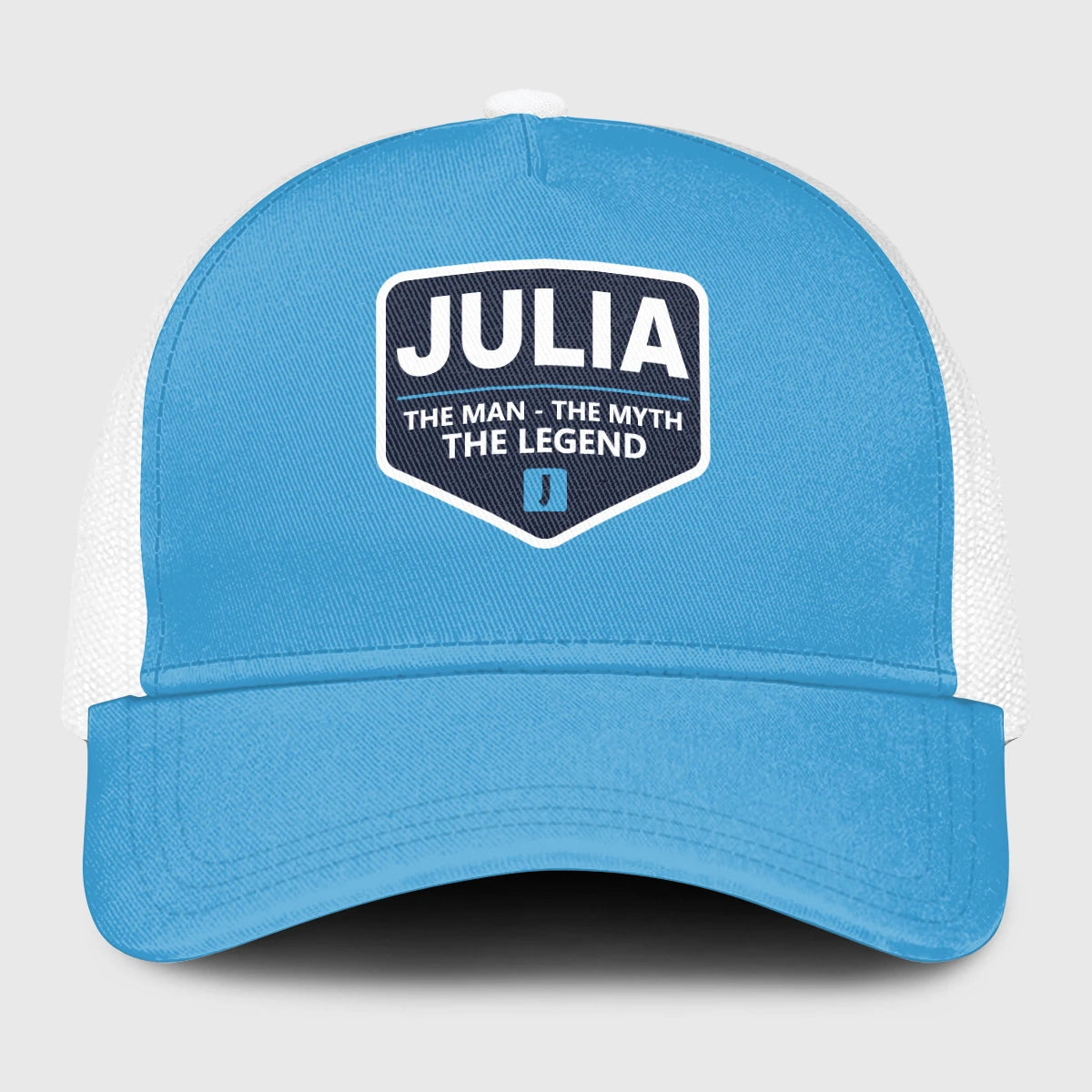 The Man The Myth The Legend Light Blue Mesh Cap JULIA 13K1 C190PF