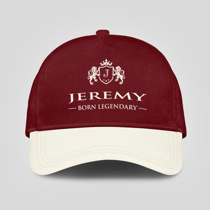 Born Legendary Burgundy And Beige Cap JEREMY 13K1 C181PF