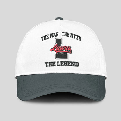 The Man The Myth The Legend Custom Initial Letter And Name Cap LAURA 13K1 C38PF