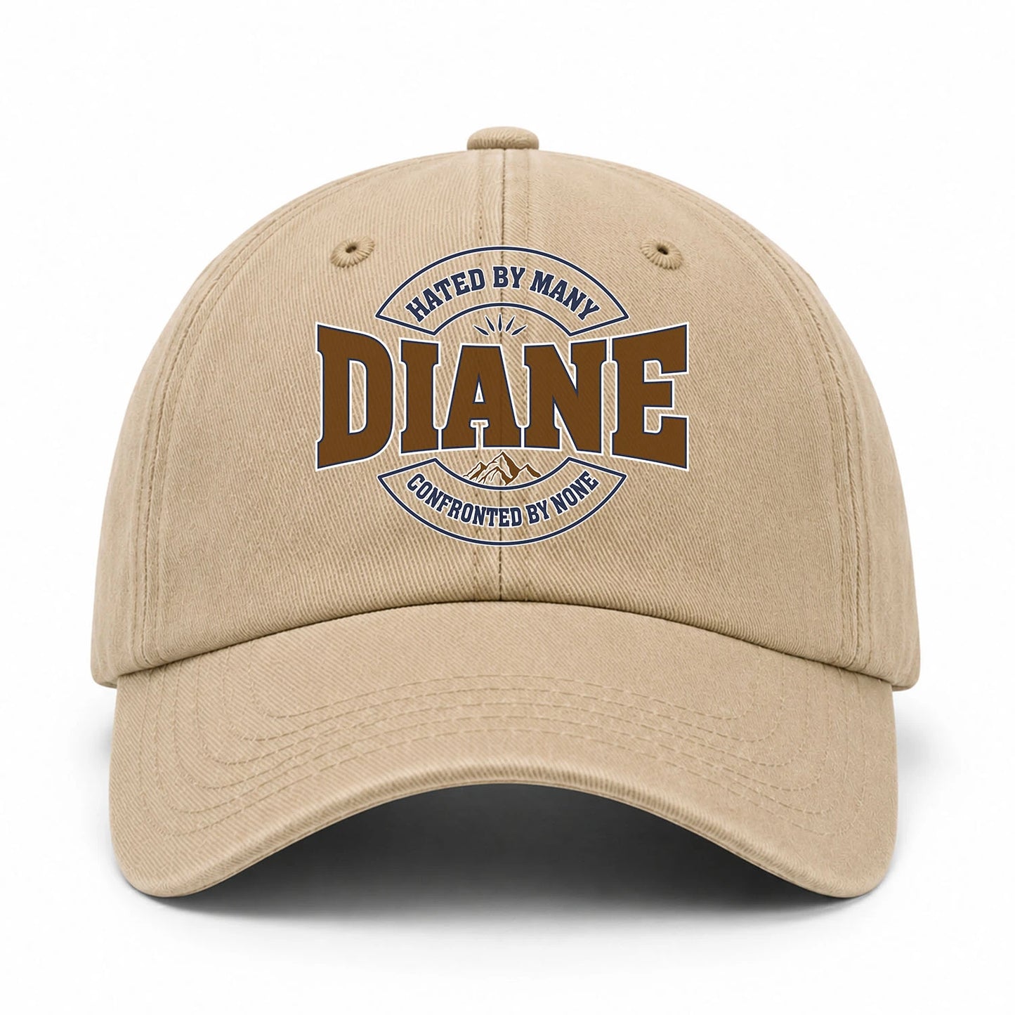 Hated By Many Confronted By None Washed Cap DIANE 13K1 C36PF