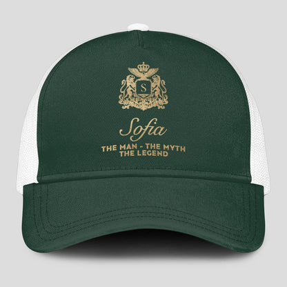 The Man The Myth The Legend Sage Green Mesh Cap SOFIA 13K1 C192PF