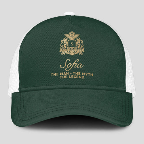 The Man The Myth The Legend Sage Green Mesh Cap SOFIA 13K1 C192PF