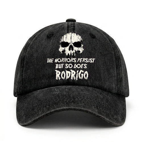 The Horrors Persist But So Does Your Name Cool Skull Washed Cap RODRIGO 13K1 C134PF