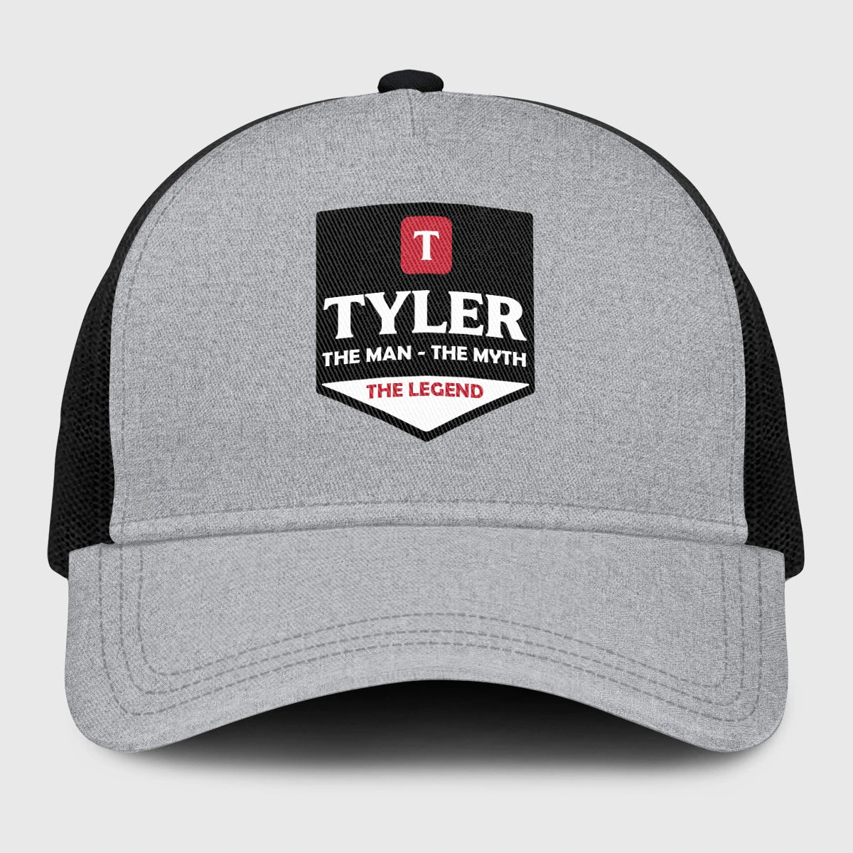 The Man The Myth The Legend Gray Mesh Cap TYLER 13K1 C189PF