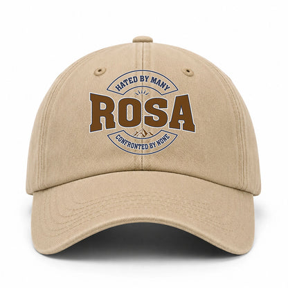 Hated By Many Confronted By None Washed Cap ROSA 13K1 C36PF