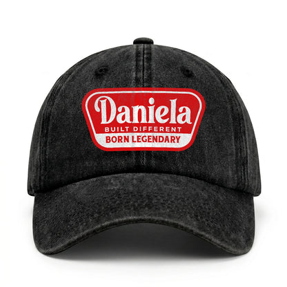 Built Different Born Legendary Red Logo Washed Cap DANIELA 13K1 C63PF