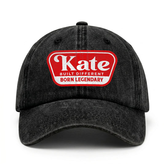 Built Different Born Legendary Red Logo Washed Cap KATE 13K1 C63PF