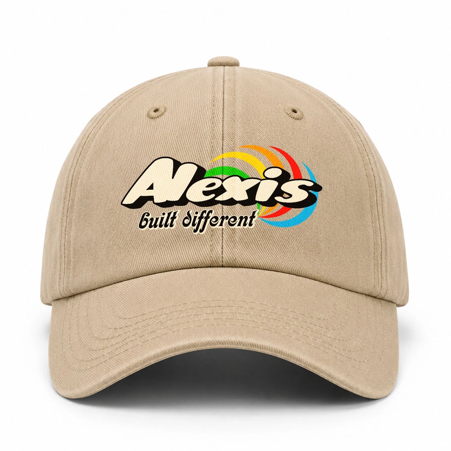 Your Name Built Different Retro Washed Cap ALEXIS 13K1 C55PF
