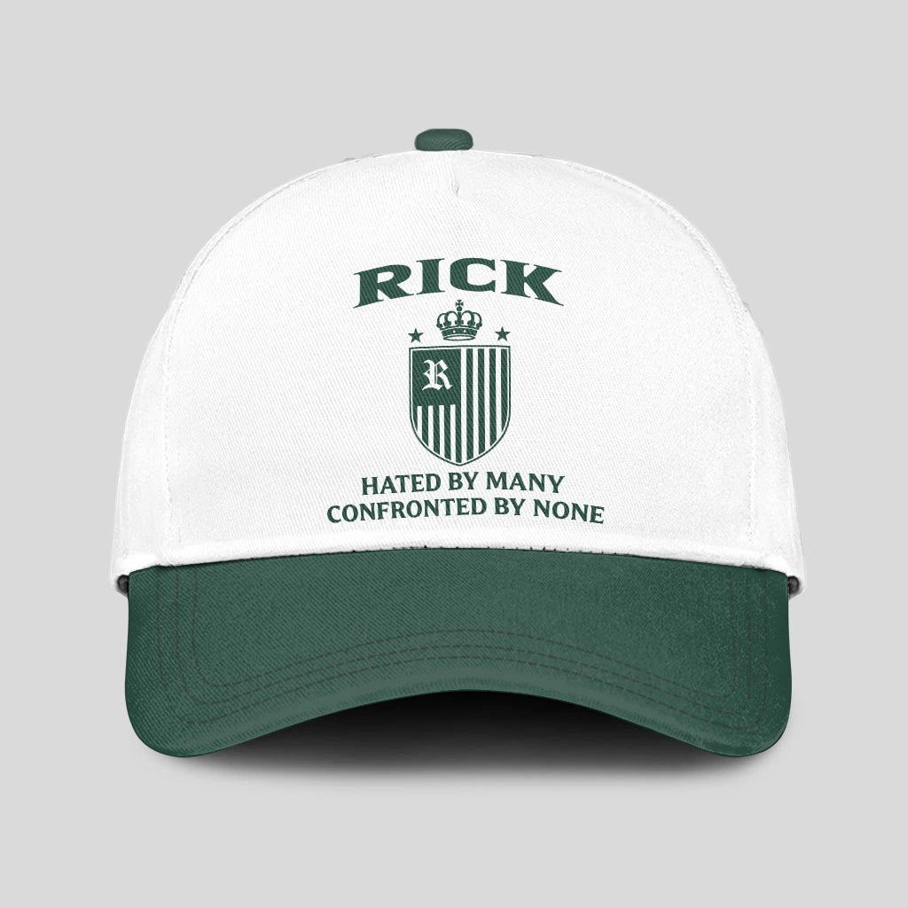 Hated By Many Confronted By None Luxury Logo Cap RICK 13K1 C41PF
