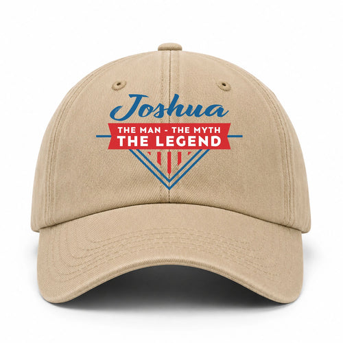 The Man The Myth The Legend Logo Washed Cap JOSHUA 13K1 C37PF