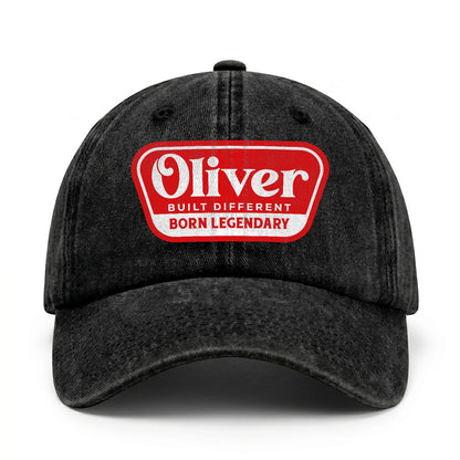 Built Different Born Legendary Red Logo Washed Cap OLIVER 13K1 C63PF
