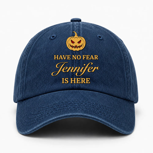 Have No Fear Your Name Is Here Jack O' Lantern Washed Cap JENNIFER 13K1 C165PF