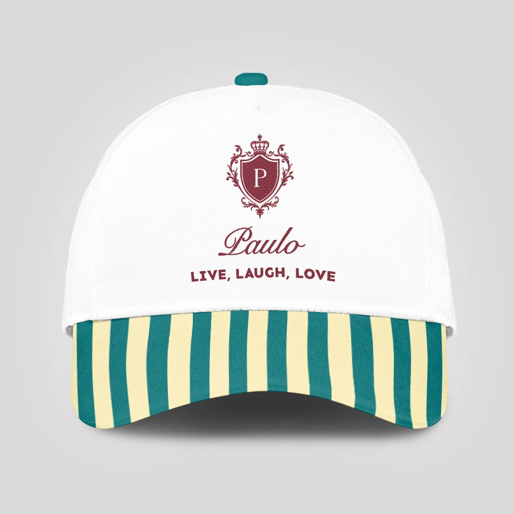 Live Laugh Love Green And Yellow Royal Cap PAULO 13K1 C122PF