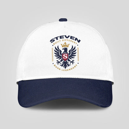 Built Different Born Legendary Elegant Blue And White Cap STEVEN 13K1 C76PF