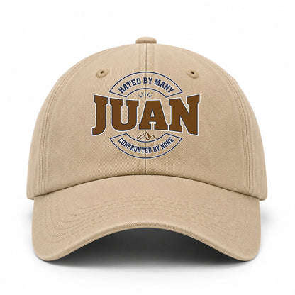 Hated By Many Confronted By None Washed Cap JUAN 13K1 C36PF