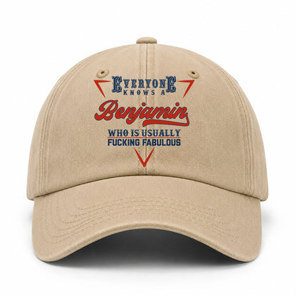 Everyone Knows A Your Name Who Is Usually Fucking Fabulous Washed Cap BENJAMIN 13K1 C53PF