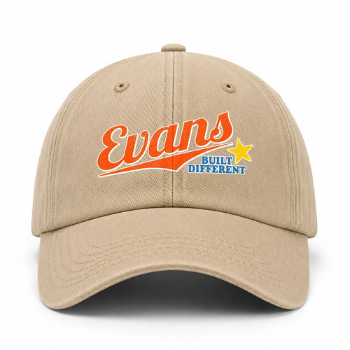 Your Name Built Different Logo Washed Cap EVANS 13K1 C56PF