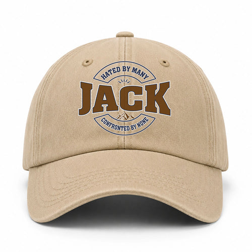 Hated By Many Confronted By None Washed Cap JACK 13K1 C36PF