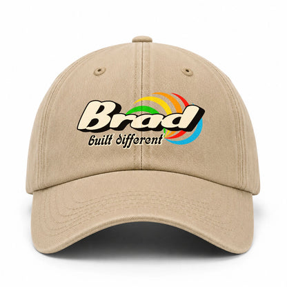 Your Name Built Different Retro Washed Cap BRAD 13K1 C55PF