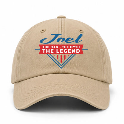 The Man The Myth The Legend Logo Washed Cap JOEL 13K1 C37PF