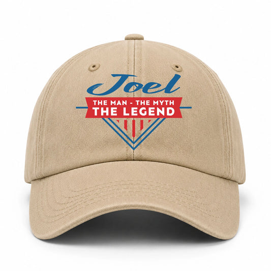 The Man The Myth The Legend Logo Washed Cap JOEL 13K1 C37PF