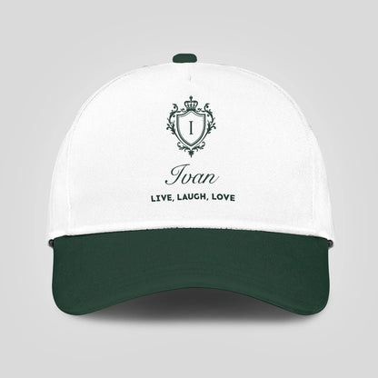 Live Laugh Love Elegant Blue And White Cap IVAN 13K1 C90PF