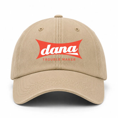 Trouble Maker Red Logo Washed Cap DANA 13K1 C78PF