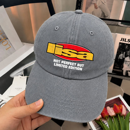 Your Name Not Perfect But Limited Edition Red Logo Washed Cap LISA 13K1 C84PF