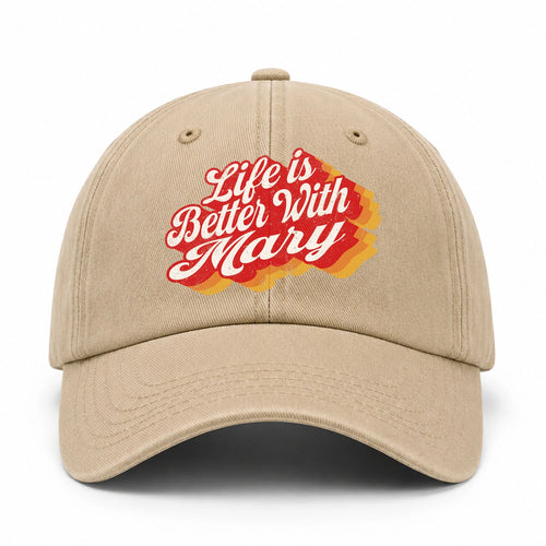 Life Is Better With Your Name Vintage Washed Cap MARY 13K1 C67PF