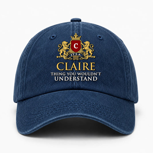 It's A Your Name Thing You Wouldn't Understand Royal Blue Washed Cap CLAIRE 13K1 C184PF
