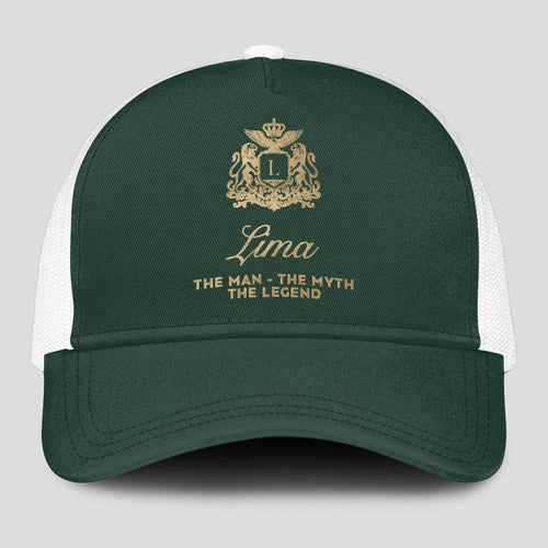 The Man The Myth The Legend Sage Green Mesh Cap LIMA 13K1 C192PF