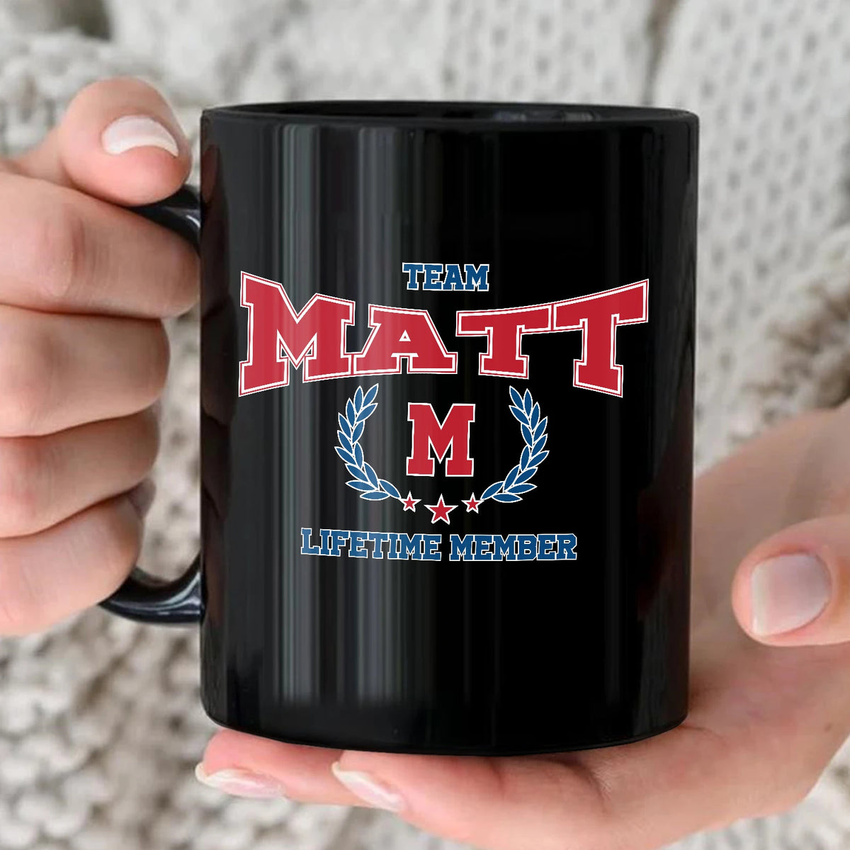 Team Your Name Lifetime Member Sporty Mug MATT 13K1 MG09