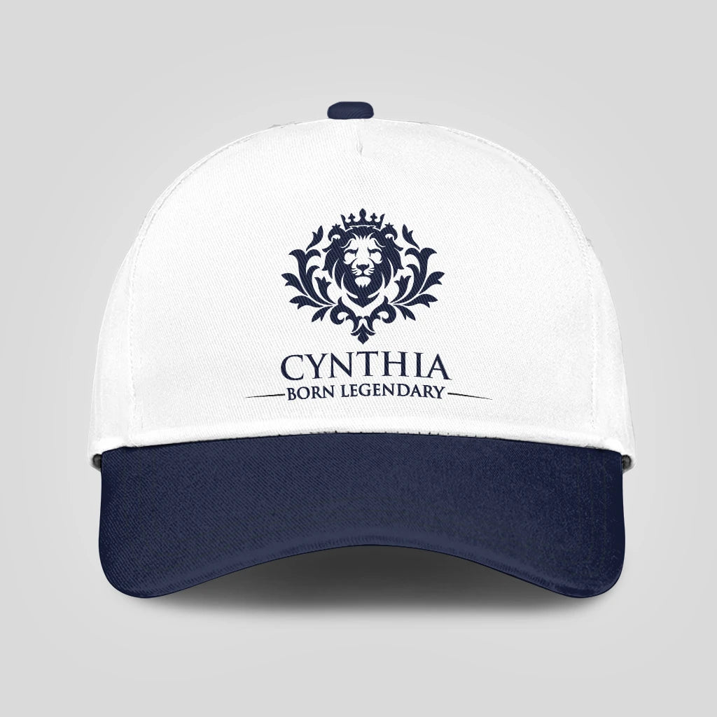 Born legendary lion blue and white baseball cap CYNTHIA 13K1 C185PF