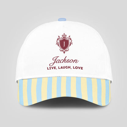 Live Laugh Love Blue And Yellow Luxury Cap JACKSON 13K1 C121PF
