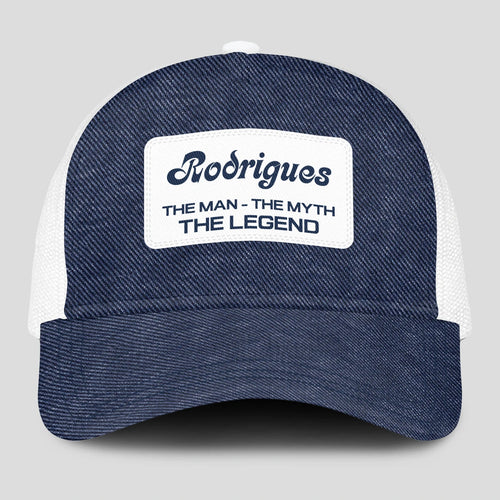 The Man The Myth The Legend Blue Denim Mesh Cap RODRIGUES 13K1 C194PF
