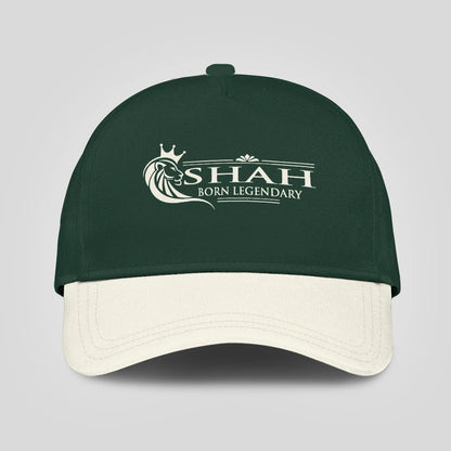 Born Legendary Lion Logo Sage Green And Beige Cap SHAH 13K1 C182PF