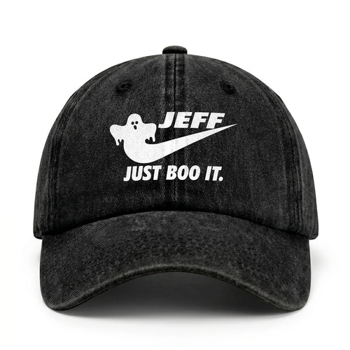 Just Boo It Halloween Washed Cap JEFF 13K1 C83PF