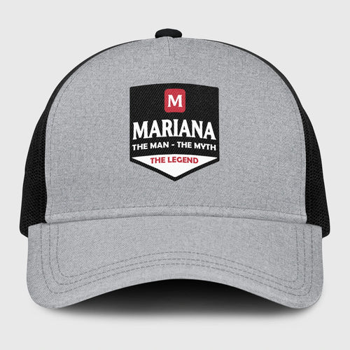 The Man The Myth The Legend Gray Mesh Cap MARIANA 13K1 C189PF
