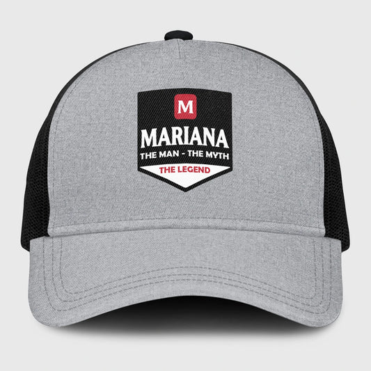 The Man The Myth The Legend Gray Mesh Cap MARIANA 13K1 C189PF