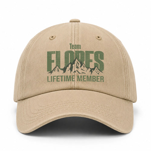 Team Your Name Lifetime Member Mountain Cap FLORES 13K1 C58PF