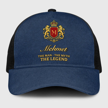 The Man The Myth The Legend Royal Blue Mesh Cap MEHMET 13K1 C187PF