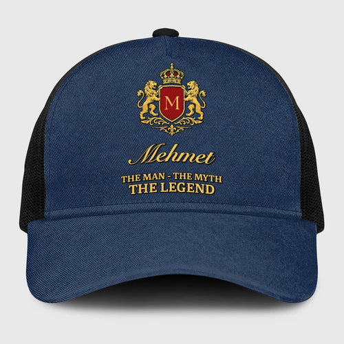 The Man The Myth The Legend Royal Blue Mesh Cap MEHMET 13K1 C187PF
