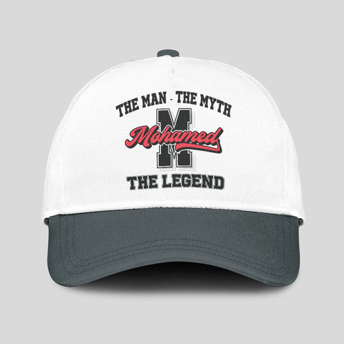 The Man The Myth The Legend Custom Initial Letter And Name Cap MOHAMED 13K1 C38PF